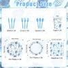 140 Pcs Ocean Seashell Beach Party Decorations Beach Theme Party Supplies Seashell Disposable Plates Paper Plates Napkins Forks for Kids Summer Birthday Baby Shower Serves 20 view 2
