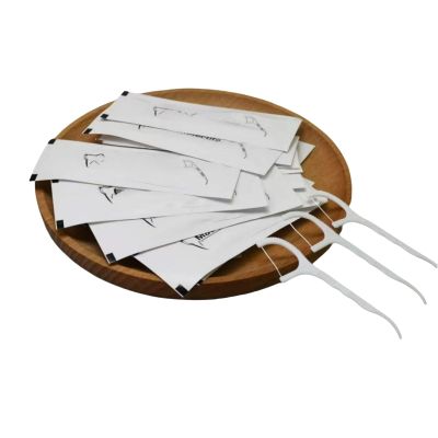 100 Count Dental Flossers, Dental Floss Picks, Each Individually Wrapped Floss Picks for Teeth Cleaning, Oral Care, and Fresh Breath, Compact and Convenient for Daily, Weddings, Travel, Hotel
