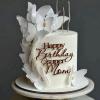 LZGXZF 1 PCS Acrylic Happy Birthday Super Mum Cake Topper,Golden Birthday Party Cake Decorations,Mom Best Mom Ever Happy Mothers Day Mother's Party Decorations Supplies view 1