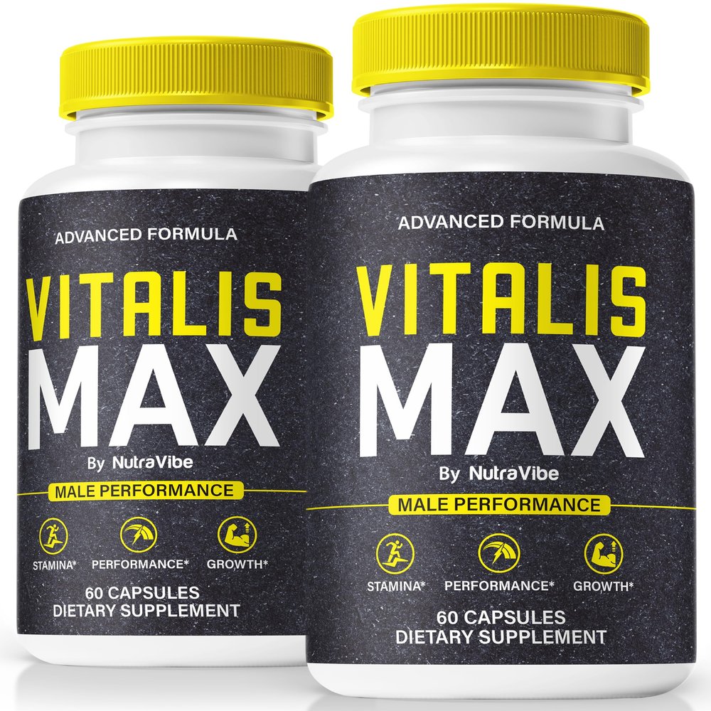 (2 Pack) Vitalis Max for Men, Official VitalisMax Male Capsules, All-Natural Formula to Support Peak Performance, Stamina, and Lasting Energy, Premium Easy-to-Swallow Pills, Review (120 Capsules)