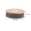 Angoily Yards Linen Fabric Decorative Ribbon for Office Decor Party Fall Decorations Engagement Party DIY Fresh Flower Wrapping Accessories Wavy Brim Pattern Grey view 2