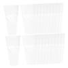 FRCOLOR 50pcs Clear Flower Bouquet Wrapping Paper Transparent Cellophane Bags for Elegant Floral Packaging for Weddings Valentine Day and Special Occasions view 1