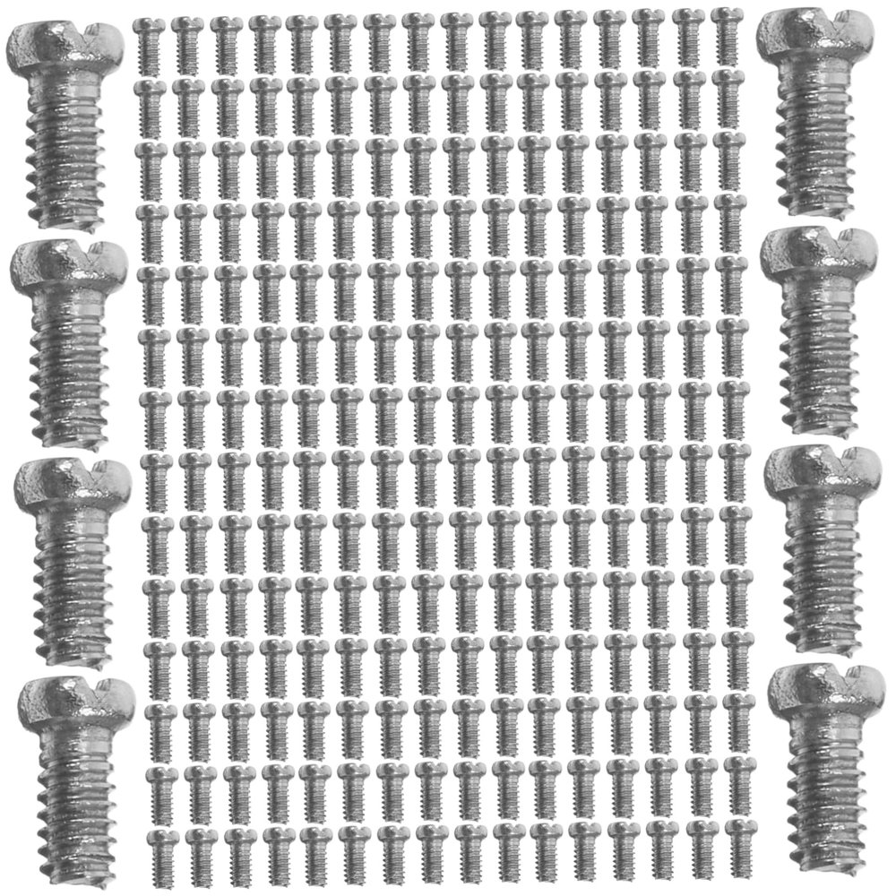 Alipis 10000pcs Glasses Repair Kit Stainless Screws Tiny Screws for Eyeglass Nose Pads Multipurpose Nose Grips for Eyewear
