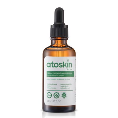 Atoskin Serum Soothing & Hydrating Care for Sensitive, Dry, and Eczema-Prone Skin with Biosaccharide Gum-1 & RicoBio JA7 (1.7 oz)
