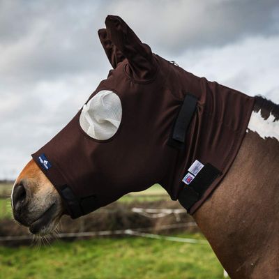 Fly Mask for Horse and Pony | Reliable Sweet Itch, UV Rays, Fly and Insect Protection | Premium Quality by Snuggy Hoods | Pull-On Version | 3 Colors, 8 Sizes