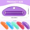 5Pcs Plastic Toothpaste Tube Squeezer Dispenser, Transparent view 2