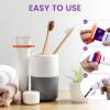 5Pcs Plastic Toothpaste Tube Squeezer Dispenser, Transparent view 3
