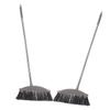 GLEAVI 2pcs Heavy Duty Stainless Steel Broom with Long Handle Thick Metal Household Cleaning Supply for Home Kitchen Garage and Patio view 1