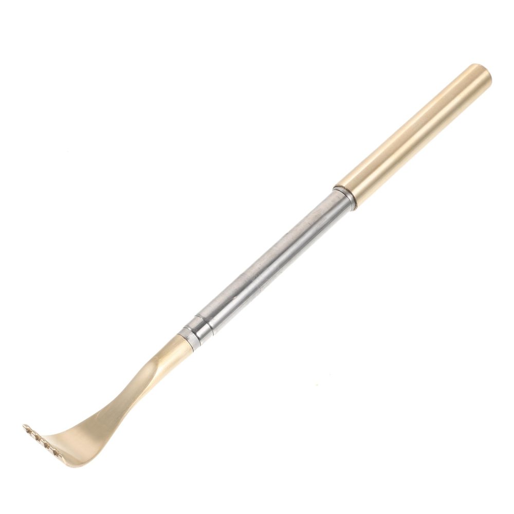 Beaupretty Telescopic Metal Back Scratcher Portable Itch Relief Tool for Body Massage Handheld Scratchers for Women and Men Adjustable Length for Comfortable Reach