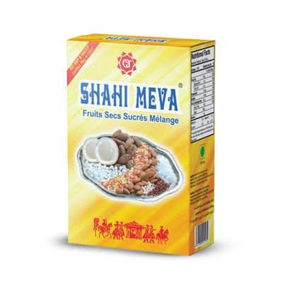 Shahi Meva, Natural Mouth Freshener, Almonds, Dry Dates, Fennel Seeds & Cardamom Seeds Mix, 24 PCS in 1 Box (Pack of 6)