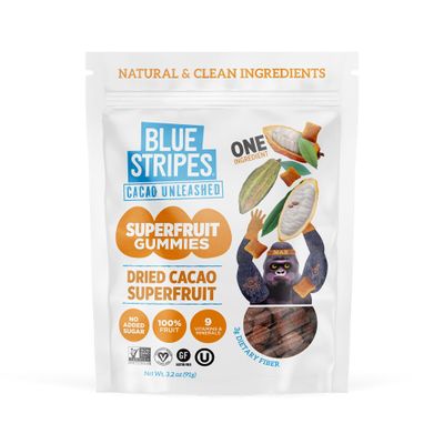 Blue Stripes Dried Cacao Fruit 3.2 oz (Pack of 6)