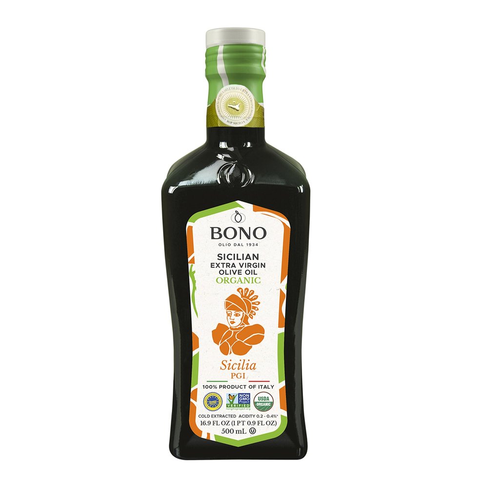 Bono Olive Oil Extra Virgin Olive Oil Sicilian Organic 16.9 oz (Pack of 6)