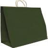 100-Pack Kraft Paper Gift Bags with Twisted Handles Durable, Recyclable Shopping Bags for Retail, Parties, Weddings, Birthdays & Small Business Packaging - (Green, 19.7 x 17.7 x 4.7") view 1