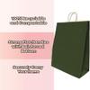 100-Pack Kraft Paper Gift Bags with Twisted Handles Durable, Recyclable Shopping Bags for Retail, Parties, Weddings, Birthdays & Small Business Packaging - (Green, 19.7 x 17.7 x 4.7") view 4