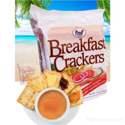 Breakfast Crackers fmf (Pack of 1 x 375g) Favorite Goodness Pacific Islanders, With Love From FIJI
