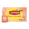 Lipton Peach Paradise Tea Bags, caffeine free Tea, Fruit and Herbal Tea, Individually Wrapped, 20 Tea Bags view 1