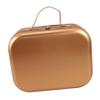 Cabilock 1piece Handheld Storage Box Tinplate Packing Case for Keepsakes and Festivals Versatile Carrying Box Tight Seal Gold view 1