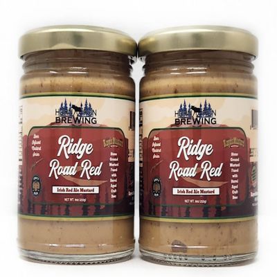 2 Pack of Authentic Award Winning Raye's Mustard (9oz, Horn Rub Brewing Ridge Road Red Mustard)
