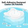30 Pcs Disposable Castor Oil Patches,Spunlace Absorbent Wrap,Highly Absorbent,Leak-Proof,Self-Adhesive,No Wash,Breathable(Oil Not Included) (Bear Shape,White) view 3