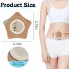 30 Pcs Disposable Castor Oil Patches,Spunlace Absorbent Wrap,Highly Absorbent,Leak-Proof,Self-Adhesive,No Wash,Breathable(Oil Not Included) (Star Shape,Skin Color) view 2