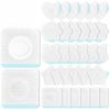 30 Pcs Disposable Castor Oil Patches,Spunlace Absorbent Wrap,Highly Absorbent,Leak-Proof,Self-Adhesive,No Wash,Breathable(Oil Not Included) (Mix Shape,White) view 1