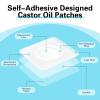 30 Pcs Disposable Castor Oil Patches,Spunlace Absorbent Wrap,Highly Absorbent,Leak-Proof,Self-Adhesive,No Wash,Breathable(Oil Not Included) (Mix Shape,White) view 3