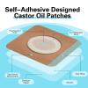 30 Pcs Disposable Castor Oil Patches,Spunlace Absorbent Wrap,Highly Absorbent,Leak-Proof,Self-Adhesive,No Wash,Breathable(Oil Not Included) (Mix,Skin Color) view 3