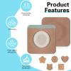 30 Pcs Disposable Castor Oil Patches,Spunlace Absorbent Wrap,Highly Absorbent,Leak-Proof,Self-Adhesive,No Wash,Breathable(Oil Not Included) (Mix,Skin Color) view 4