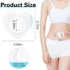 30 Pcs Disposable Castor Oil Patches,Spunlace Absorbent Wrap,Highly Absorbent,Leak-Proof,Self-Adhesive,No Wash,Breathable(Oil Not Included) (Heart Shape,White) view 2