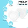 30 Pcs Disposable Castor Oil Patches,Spunlace Absorbent Wrap,Highly Absorbent,Leak-Proof,Self-Adhesive,No Wash,Breathable(Oil Not Included) (Heart Shape,White) view 4