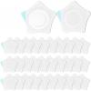 30 Pcs Disposable Castor Oil Patches,Spunlace Absorbent Wrap,Highly Absorbent,Leak-Proof,Self-Adhesive,No Wash,Breathable(Oil Not Included) (Star Shape,White) view 1