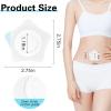 30 Pcs Disposable Castor Oil Patches,Spunlace Absorbent Wrap,Highly Absorbent,Leak-Proof,Self-Adhesive,No Wash,Breathable(Oil Not Included) (Star Shape,White) view 2