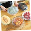 HEALLILY 300pcs or Elastic Edging Plastic Wrap Cover Fridge Food Wrap Films Fridge Food Fresh-keeping Cover Bowl Plastic Wrap White view 4