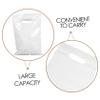 Zerodeko 100pcs Robust Pe Plastic Large Storage Bags Handles for Thanksgiving Birthday Snack Retail view 3