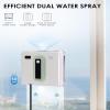 GAZOGJ Window Cleaning Robot, Smart Glass Cleaning Robot with Anti-Falling Sensor Detection and Remote Control, 50ML Water Tank and Dual Water Spray, 2800Pa Strong Suction view 4