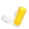 CALLARON 10pcs Plastic Pill Bottle for Travel Medicine Organizer Locking Mechanism Organizer Empty Pill Case Vials Jar view 2