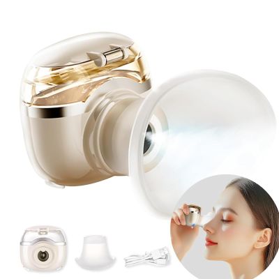 GAZOGJ Eye Compress Moist Heat Device, Portable Warm Compress Eyes Mister with Indicator Light, 2 Spray Modes and 3 Levels Temp Adjustable, Hot and Cold Compresses for Impr