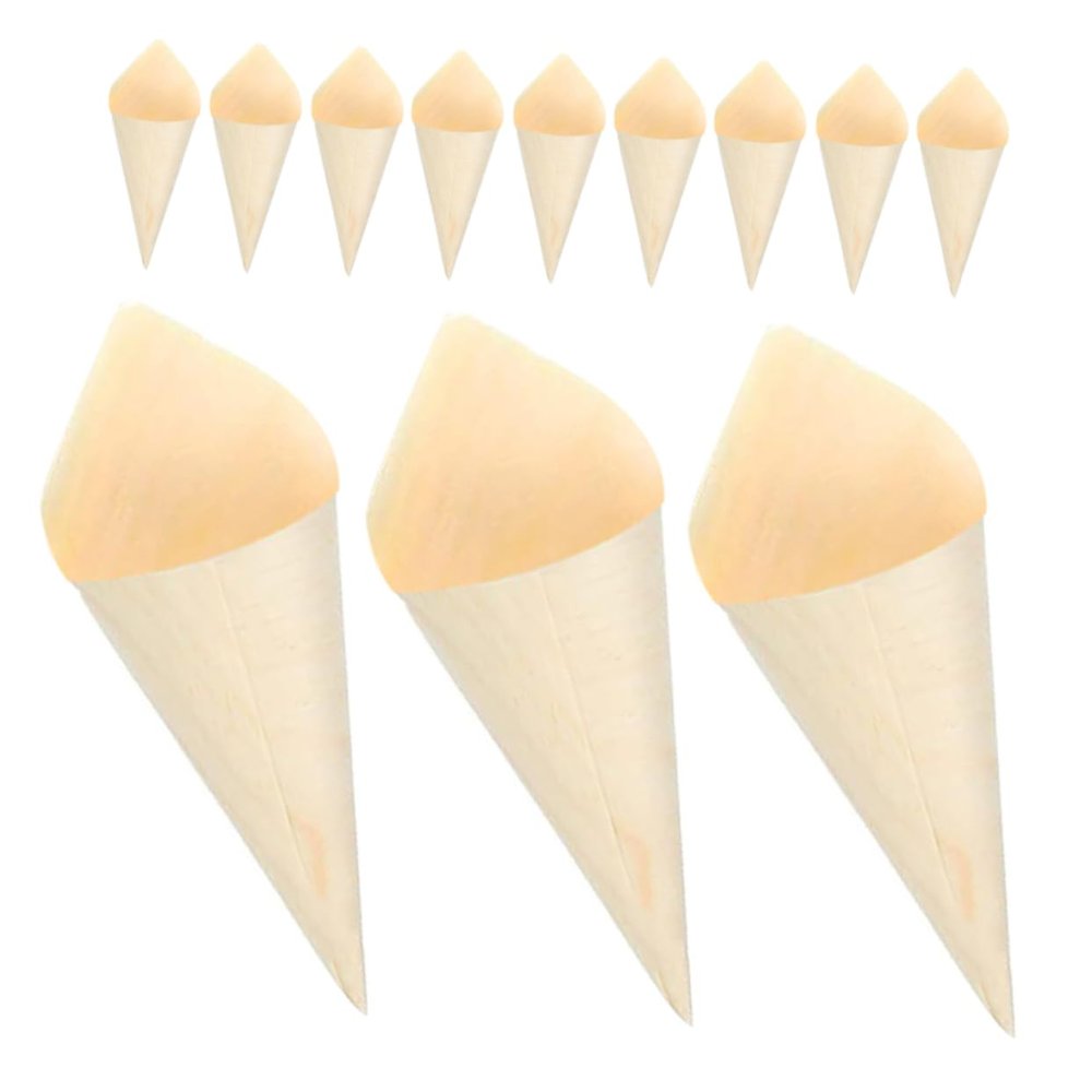 GANAZONO 50pcs Egg Container Shape Ice Cream Serving for Parties Catering Restaurants