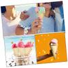GANAZONO 50pcs Egg Container Shape Ice Cream Serving for Parties Catering Restaurants view 3