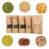 LIFKOME Sealed Paper Bag Resealable Bags for Packaging 50 Pack Window for Snacks view 4