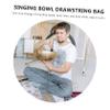 JOINPAYA 3pcs Drawstring Bag for Buddhist Singing Bowls Durable Cotton and Linen Meditation Pouch Secure Storage for Tibetan Sound Bowls Convenient and Practical Design for Meditation Yoga view 3