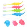 WRITWAA 8pcs Supple Bristle Boys and Girls Toothbrush Cartoon Tooth Cleaning Tool for Years view 3
