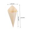 Baluue Unique Wood Ice Cream Cones 150pcs Mini Cream Cones Disposable for Charcuterie Snacks Events view 2