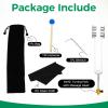 64 HZ Weighted Tuning Fork with Massage Head for Healing, Yoga, Stress Alleviation, Relaxation, with Hammer, Bag, Clean Cloth, Wrench view 2