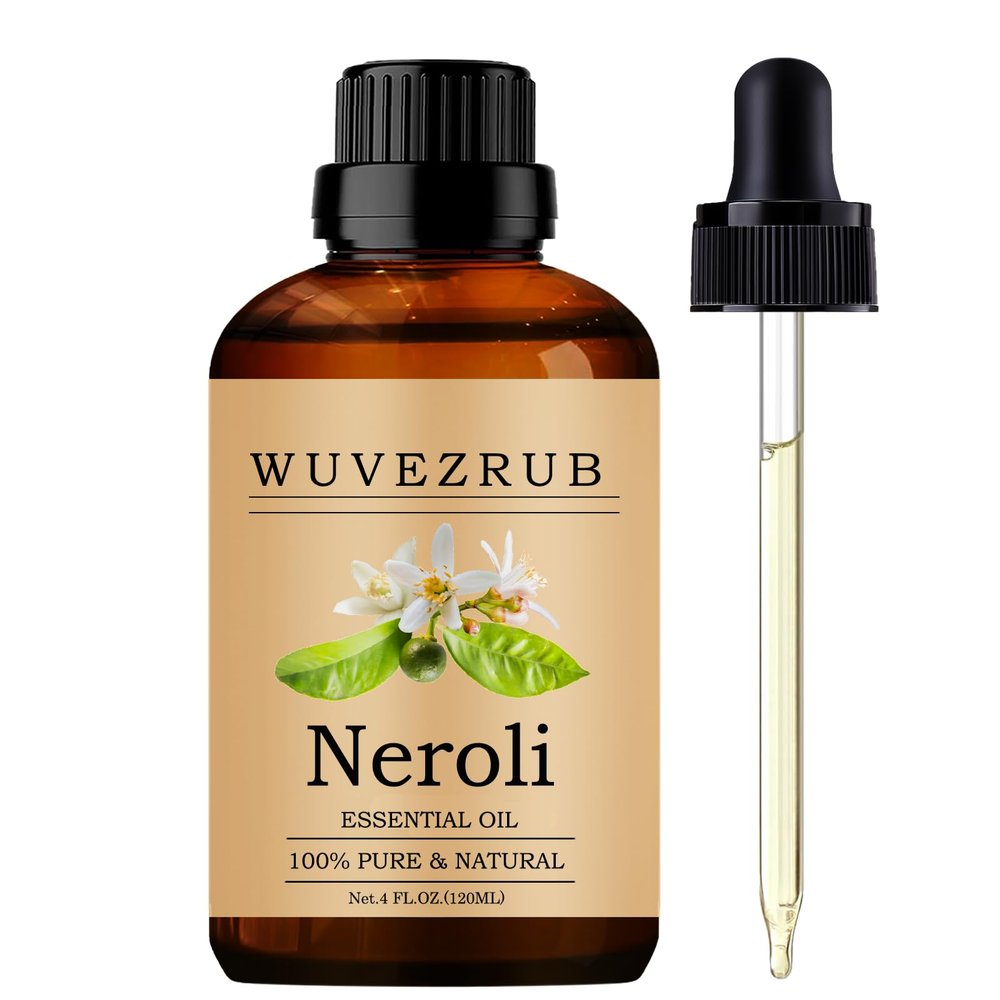 Wuvezrub Neroli Essential Oils 120ML, Pure Neroli Essential Oil for Aromatherapy Diffuser - 4 Fl Oz