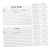 COHEALI 50pcs Writable Blank Recipe Cards Double Sided Paper Recipe Sheets for Bridal Showers Weddings and Daily Use Elegant Sturdy Food Note Cards for Home and Gifting view 1