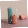 HOODANCOS 2pcs Sundries Container Box Lanyard Portable Toothbrush and Toothpaste Holder Easy to Carry Travel Toothbrush Organizer for Home Camping view 4