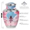 Pink Cloud Urn for Human Ashes Adult Female - Cremation Urn for Adult Women Ashes - Funeral Memorial Ashes - 10 Inch view 2