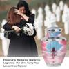 Pink Cloud Urn for Human Ashes Adult Female - Cremation Urn for Adult Women Ashes - Funeral Memorial Ashes - 10 Inch view 3