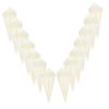 Zerodeko 100pcs Disposable Wooden Dessert Cones Waffle Style Cones for Ice Cream Snacks and Treats Versatile Serving Bowls for Parties and Events view 1
